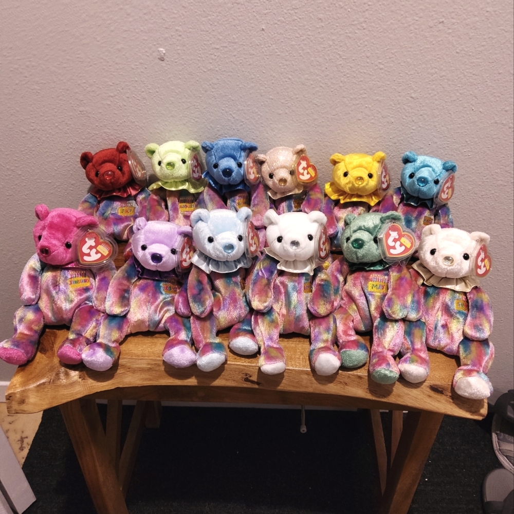 NWT 12 Vintage Birthday Bears $50 - 1 Of Each Month - Firm Price